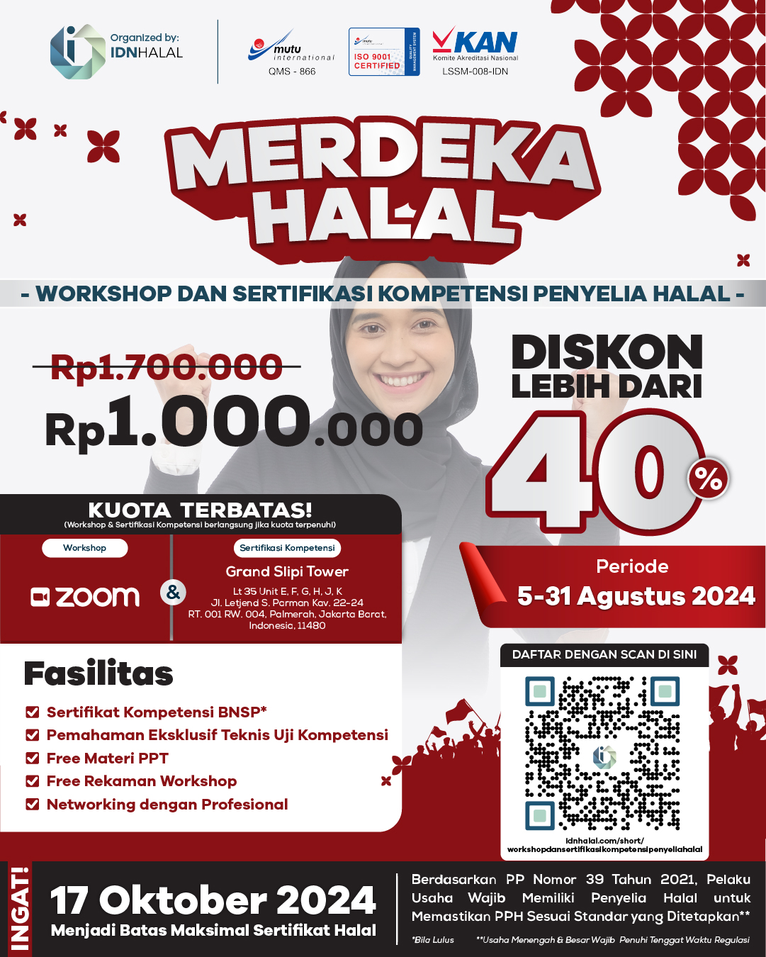 MERDEKA HALAL - work + sertif komp penyelia halal